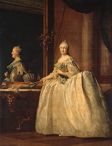 Jan Josef Horemans the Elder Catherine II of Russia in the mirror China oil painting art